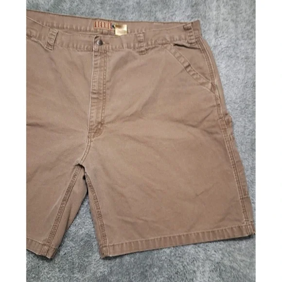 Berne Shorts Mens Sz 46 Denim Blue Jeans Cargo Workwear Utility Hunting Outdoor - Picture 4 of 13